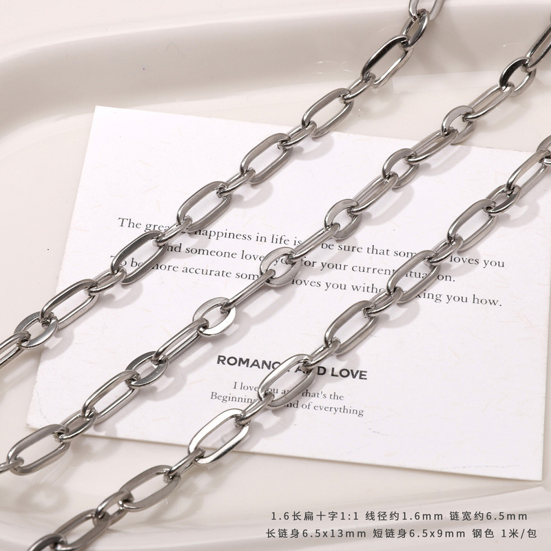 跨境不锈钢O字链螺纹不褪色毛衣链手链diy项链多规格工厂现货直销|undefined