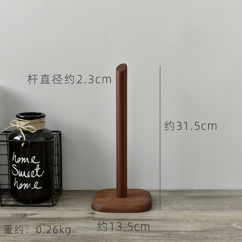 ウサギの収納棚の木製の家庭用ロール紙の無料棚の台所のティッシュ棚は孔子の縦型の烏檀実の設計を打ちます。|undefined