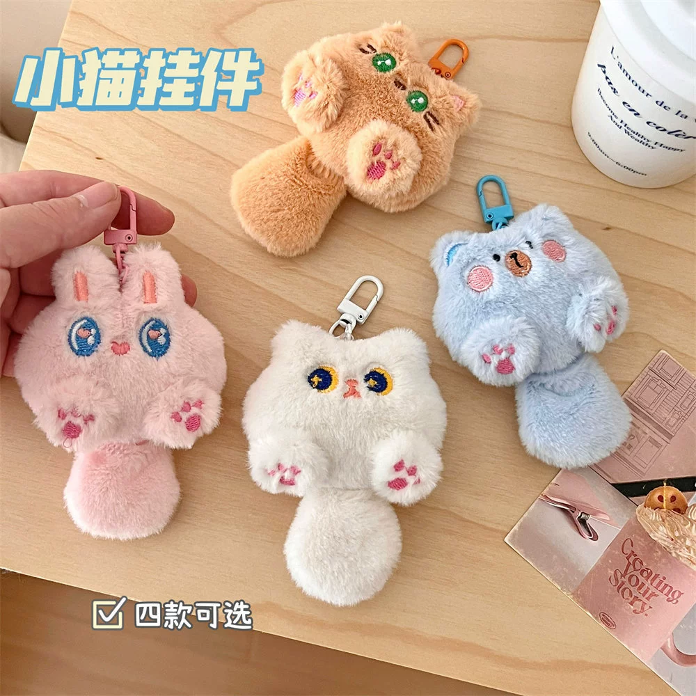 Cute plush cartoon pendant, backpack, pack, doll, cat