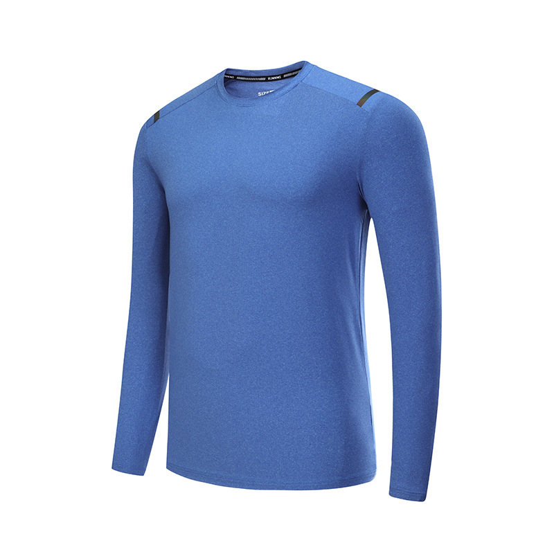 Camisetas deportivas de secado rápido para hombre, estilo europeo y americano, de manga larga, ajustadas, elásticas, para baloncesto, correr, entrenamiento físico