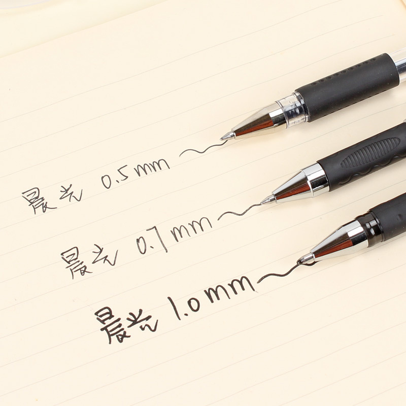朝光1.0mm太く中性ペン黒硬筆書道専用練習字サインペン太字ペン芯学生用|undefined