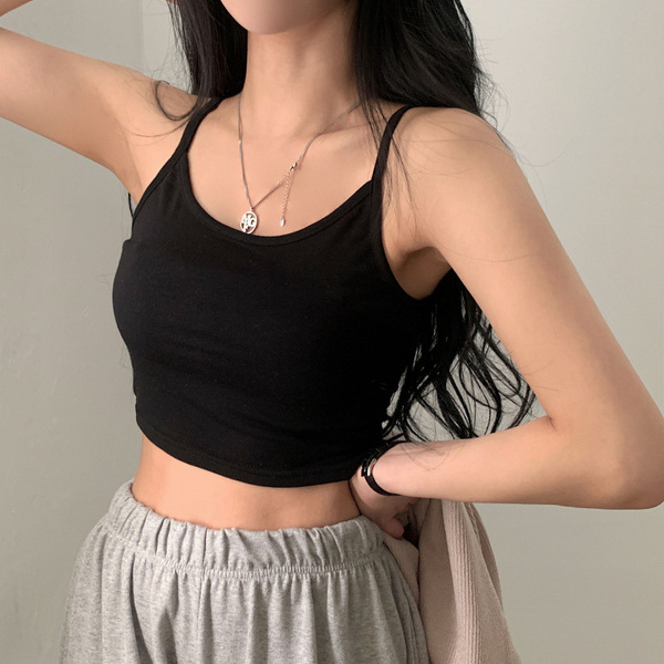 Summer solid tank top