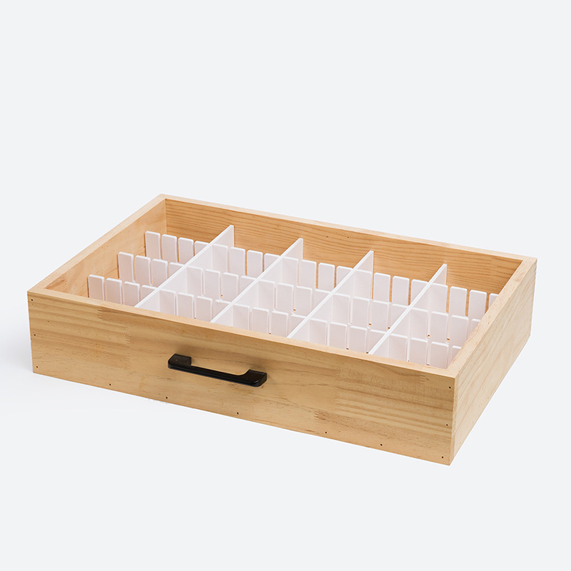 Drawer Storage Divider Freezer Partition Storage Strip Wardrobe Organization Classification Office Partition Compartment Box Strip