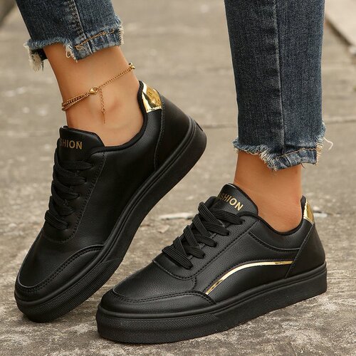 Women's Large Size Casual Loafers, Autumn/Year-round TEUM Platform Sneakers for Women