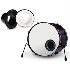 Drum set, jazz drum, bass drum, subwoofer, amplifier, floor drum opening, low frequency enhancer, overtone elimination accessories
