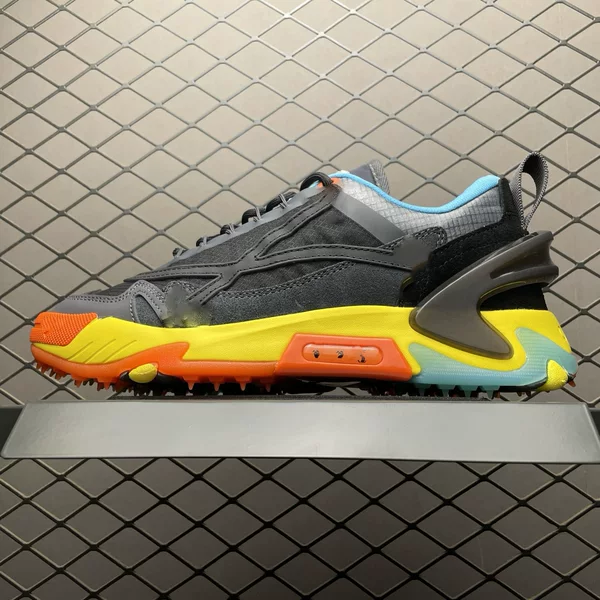 High-Quality Off Arrow Shoes with Multi-Color Patchwork, Functional Style Dad Shoes, American Retro Trendy Shoes, Unisex Trail Running Shoes