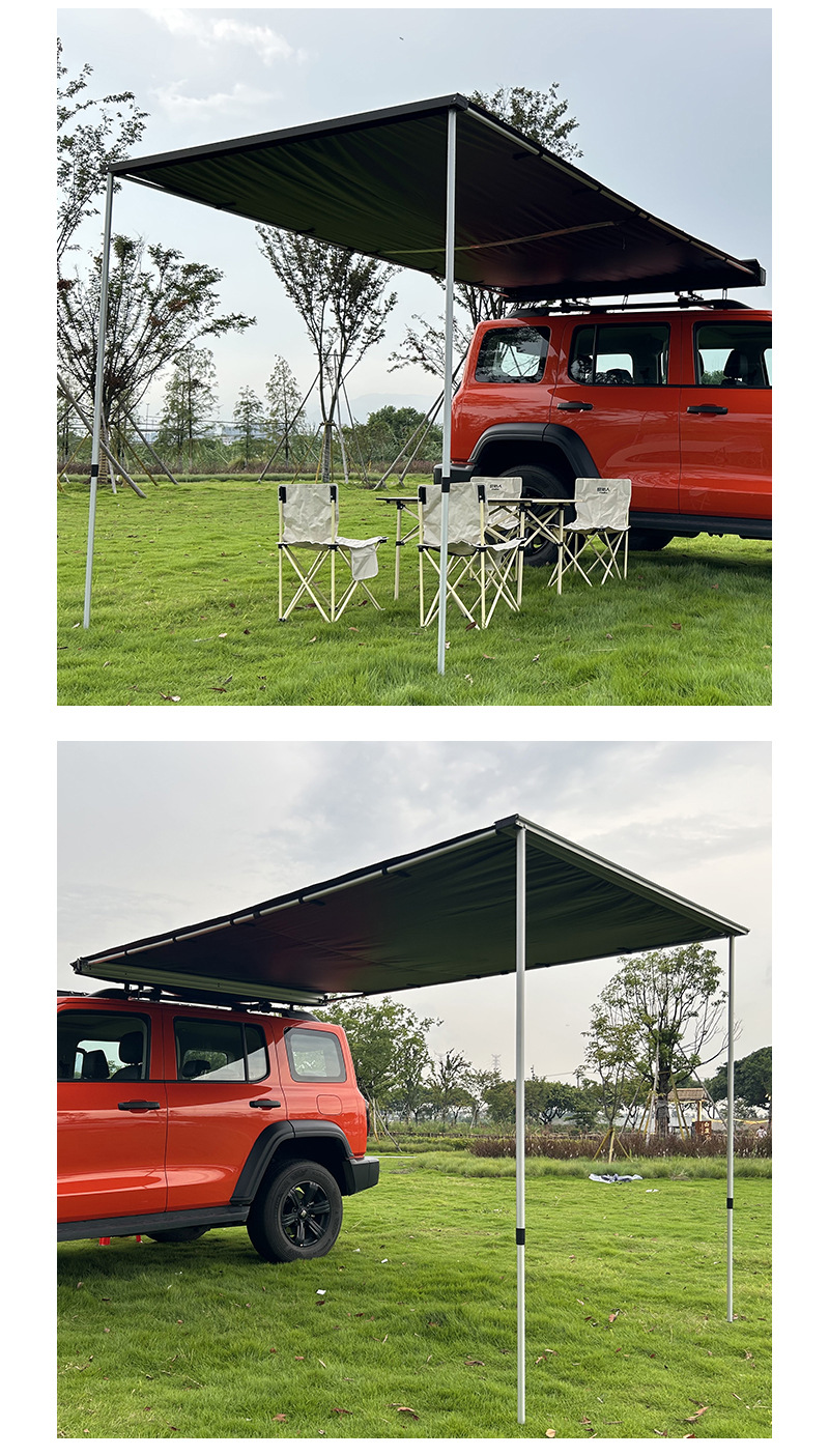 Car Roof Side Tent Side Canopy Portable Quick Storage Car Side Tent Rv Off-Road Universal