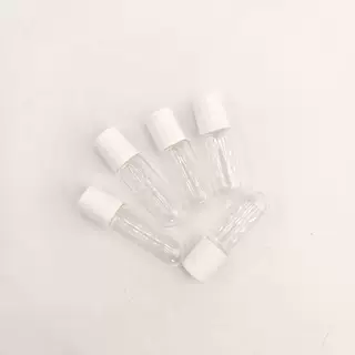 现货5ml圆底精华液原液瓶玻璃小样分装瓶3ml透明螺口拉管精油瓶