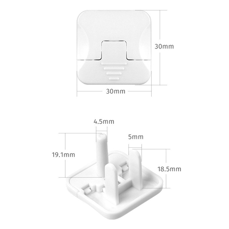 Cubierta protectora del zócalo anti-eléctrico estándar americano del choque del poder aislado cubierta protectora del zócalo de la seguridad del niño del bebé Jack