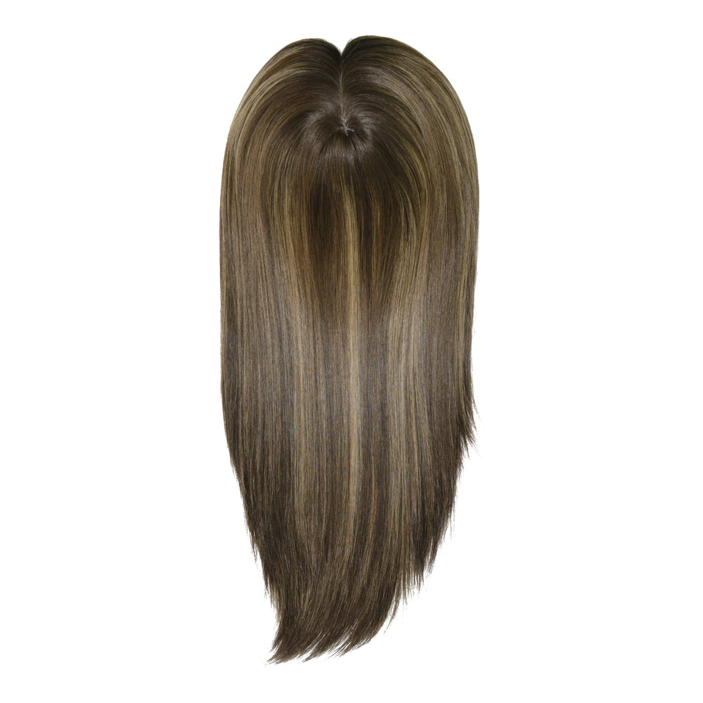 Real Long Hair Wig, Women's Hairpiece, Jewish Hair Set, White High-End Chinese Braided Hair, Women's Wig