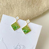 Small design elegant sophisticated earrings, crystal earings, gradient