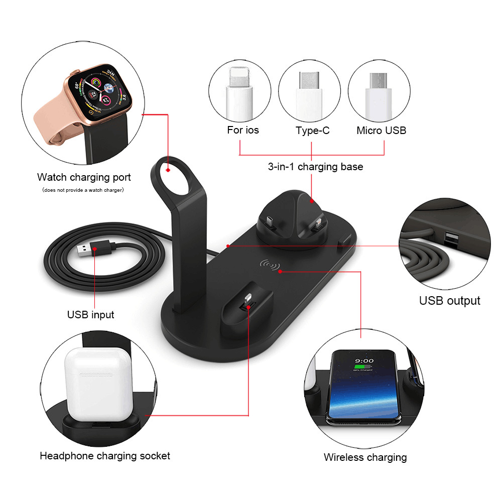Four-in-one wireless charger