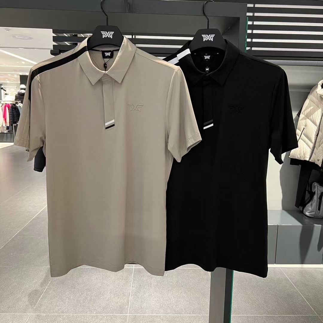 Men's 25 Early Spring New Golf Clothing Lapel Cold Feeling Short Sleeve T-Shirt Polo Shirt Top