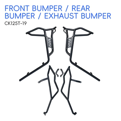 Suitable for Kymco KS125 crash guards, front and rear exhaust pipe bumpers, motorcycle protection, full coverage modification parts
