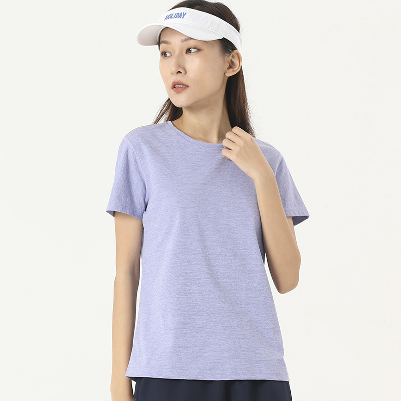 Al aire libre caminata rápida ropa de secado camiseta deportiva casual camiseta elástica de manga corta camiseta de maratón impresión camiseta