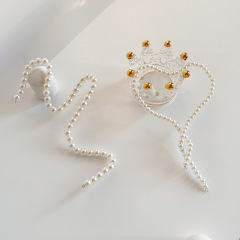 Moldable Pearl Chain | Shaped Pearl Chain for Floral Arrangements & Bouquet Decorations | DIY Flower Bouquet Packaging Accessories