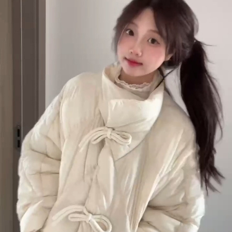 羽絨棉服2025小個子新款加厚寬鬆棉襖麵包冬季短款外套棉衣薄款