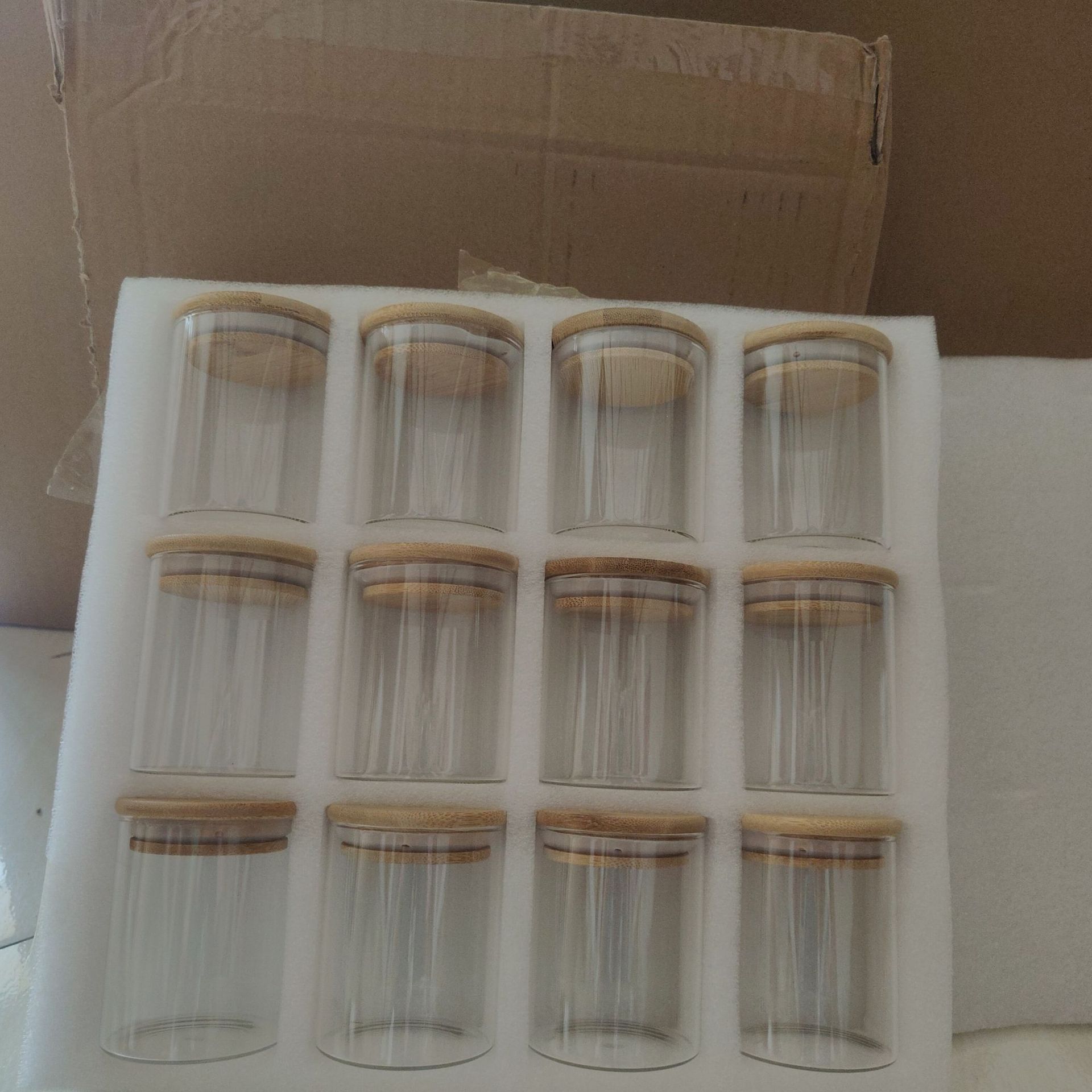 Tanque de sellado de vidrio transparente de alto borosilicato con tapa de granos granos granos de café lata de almacenamiento de vidrio lata de té impresa logotipo