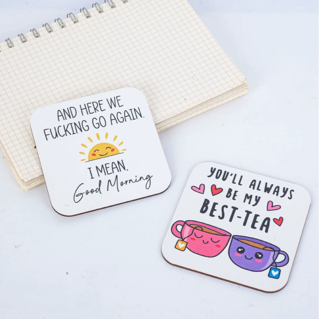 Новая минималистская деревянная подставка для нишевых обеденных столов для дома мультфильм милый квадратный узор коврик diy теплоизоляционный коврик