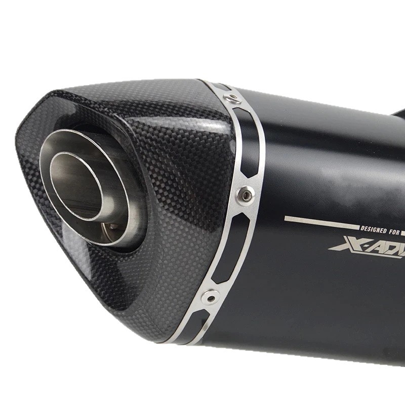 Suitable for Honda Xadv750 Motorcycle Exhaust Pipe Carbon Fiber Stainless Steel, Connects to the Original Exhaust, Non-Destructive Installation