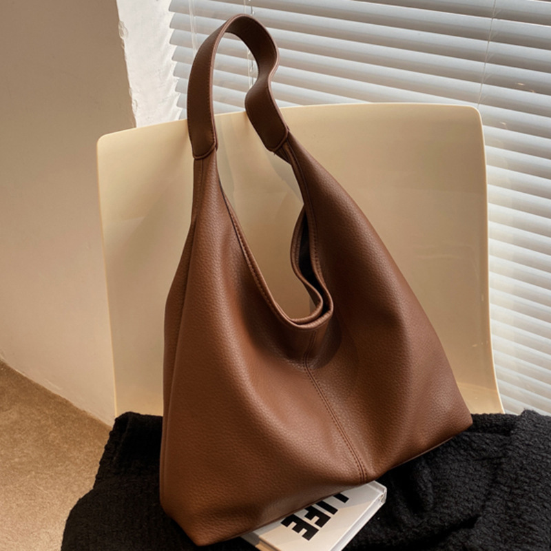 春夏の新ファッション pu 女性のショルダー脇の下バッグ大容量の女性のバッグクロスボディ高品質の質感の通勤トートバッグ|undefined