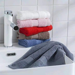 GentleYa Pure Cotton Household Bath Towel Soft Absorbent Solid Color Full Cotton Thick Face Towel 7487