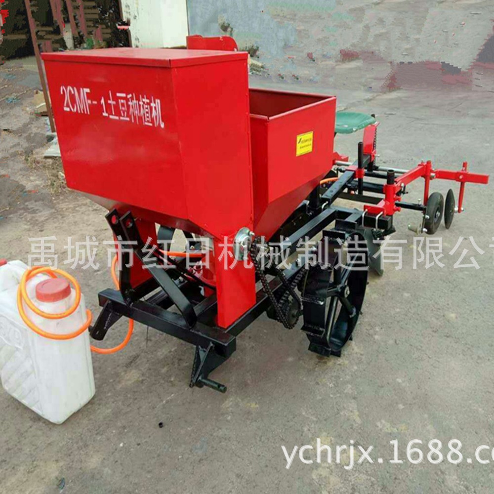 土豆种植机2CM-2   马铃薯种植机   拖拉机悬挂农用种植机