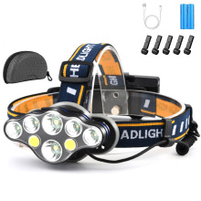 �羳8LED����T6�����^��ʽ�Ͳ USB���¶�Iҹិ�ˮCOB�����^��