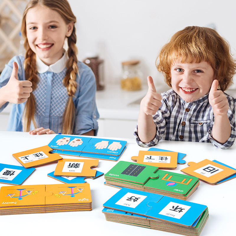 Rompecabezas de Madera Juguetes los niños gran rompecabezas del Día Los Niños kindergarten regalo bebé dibujos animados Ilustración juego