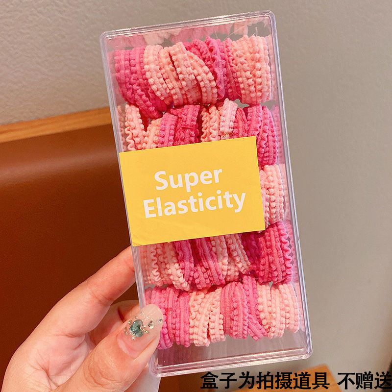 Correas para el cabello de los niños accesorios para el cabello de princesa de alto valor para las niñas pequeñas atar la cuerda para el cabello sin dañar la banda de goma del cabello nueva cuerda para la cabeza de color caramelo