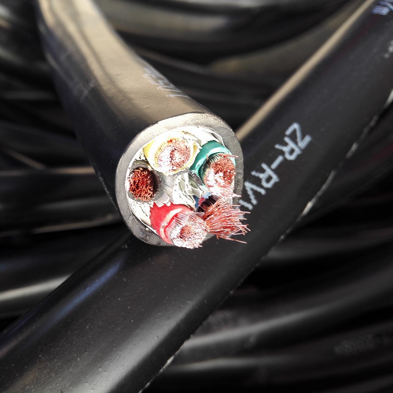 ZR RVV电源线RVVZ VVR软芯铜芯电缆3*10+2*6软线 5芯10平方电缆线