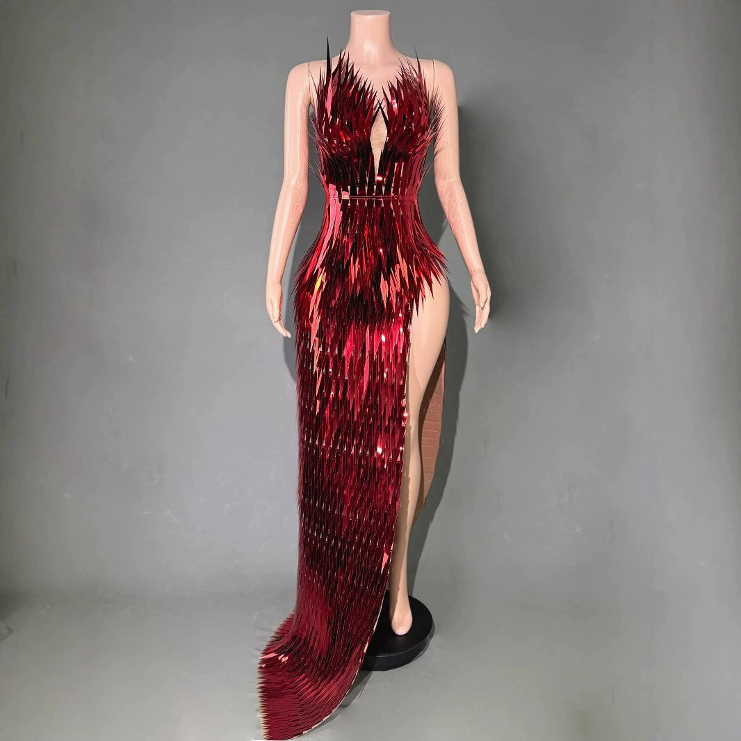 Трансграничные европейские и американские линзы платье с шипами дизайн