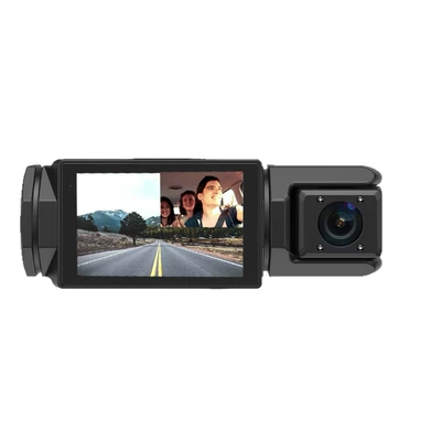 Driving recorder, three lenses for front, interior