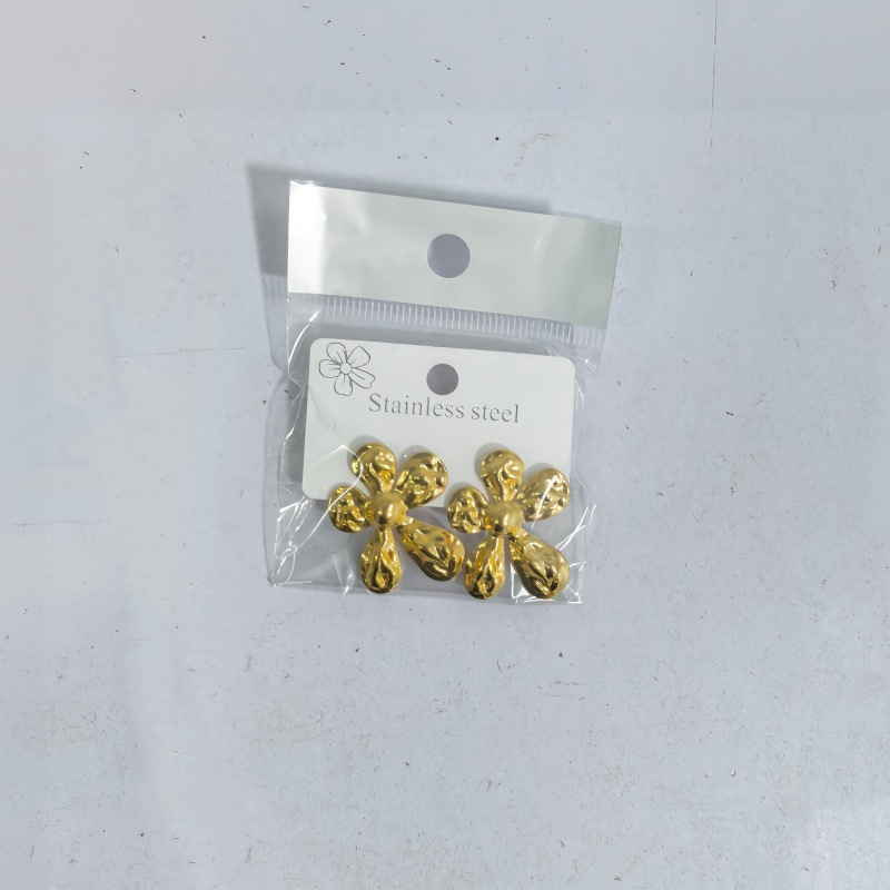 Aretes Geométricos de Corazón de Acero Inoxidable 304 Galvanizado para Mujer