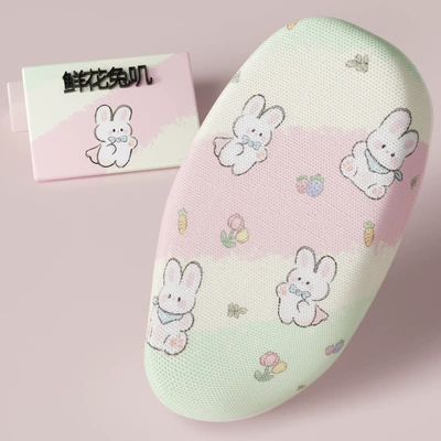 Electric car cushion: with Patterns - flower-rabbit-m-size