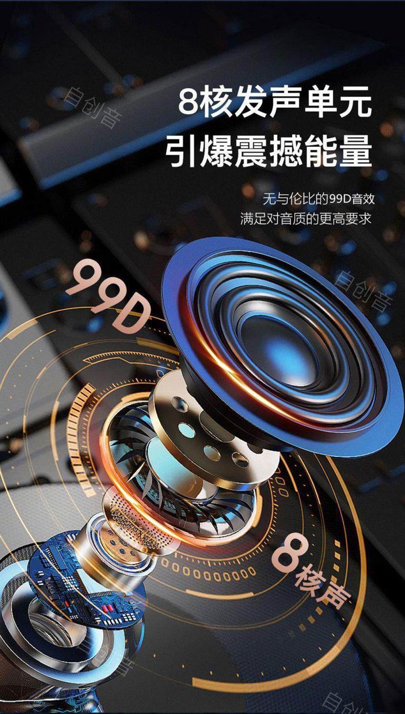 In-ear Bluetooth sports earphones, neck-hanging wireless, ultra-long battery life, supports card insertion, compatible with Apple, OPPO, and Vivo