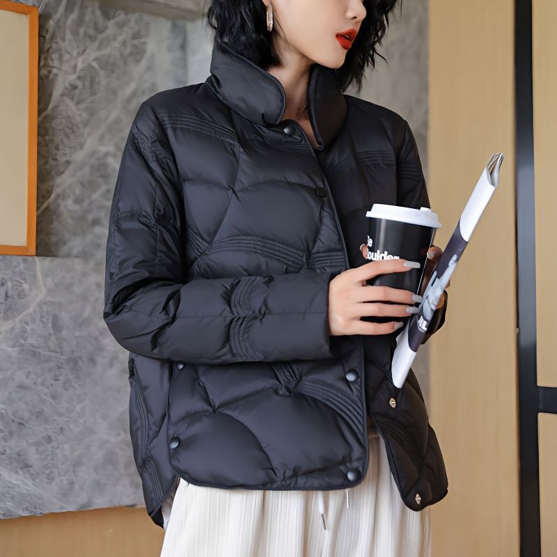 2025 New Lightweight down Jacket for Women, Short Loose Slimming Fashionable Stylish Stand Collar 90% White Duck down Korean Version Coat 2025 New Lightweight down Jacket for Women, Short Loose Slimming Fashionable Stylish Stand Collar 90% White Duck down Korean Version Coat