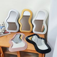 亚马逊镜面玻璃托盘首饰展示收纳托盘ins风挂镜云朵装饰镜化妆镜