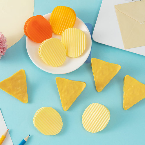 Cartoon creative simulation potato chip clip snack sealing clip plastic clip sealing clip file information long tail clip
