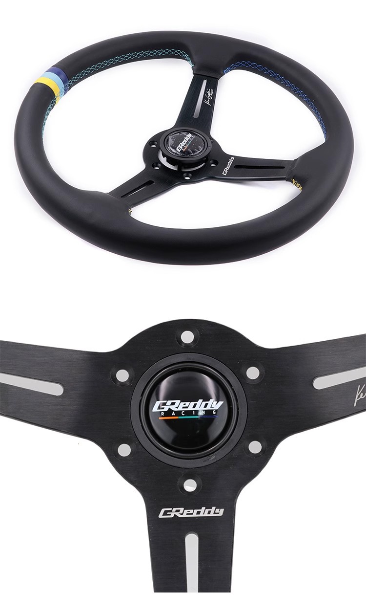 14 inch GReddy MOMO Modified Sports Racing Steering Wheel JDM