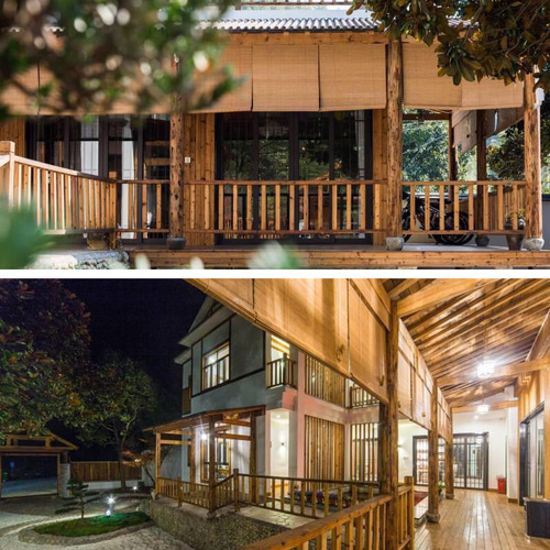 Chinese-style bamboo blinds for shading, room dividers, home use, pergola, Japanese-style bamboo rolling blinds, balcony bamboo curtains, no drilling required