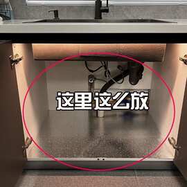 厨房置物架洗手间下水槽橱柜内可伸缩架子多功能多层化妆品收纳架