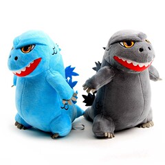 Q バージョン人形恐竜リトルモンスターぬいぐるみ漫画アニメーションキング・オブ・モンスターズ人形ラグドール 2 色