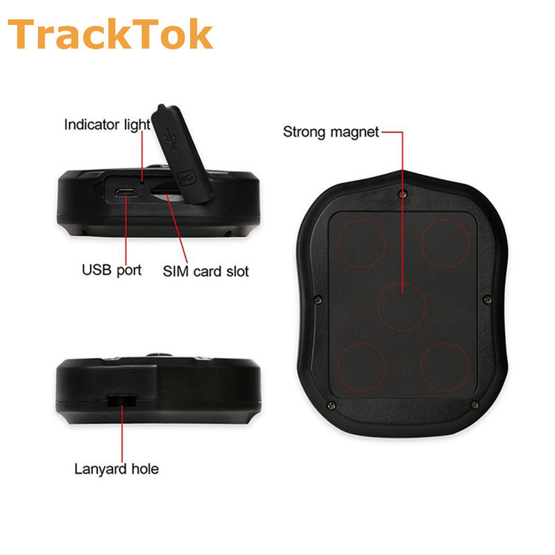 Tkstartk905 Vehicle-Mounted Satellite Locator Wireless Design Track Playback Portable Installation-Free English App