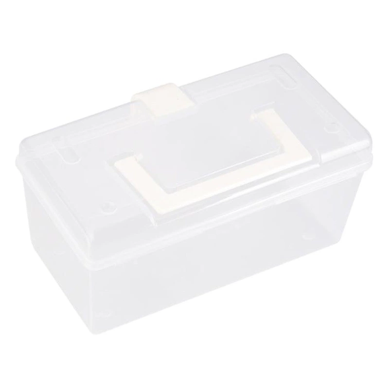 Бытовая пластиковая аптечка Домашнее Здравоохранение Маленькая аптечка для хранения Многоцелевой портативный ящик для хранения в общежитии Прозрачный портативный