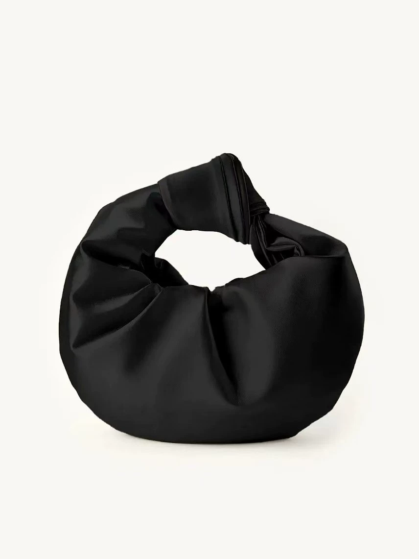 Трендовый французский дизайн с folds color-oriented облако-обличенная сумка с узлом для держания в руке невесты свадебной вечери