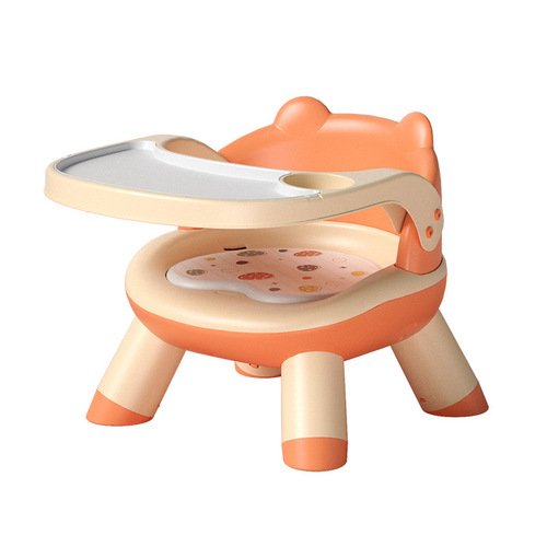 Baby dining chair, infant barking chair, backrest, learning to sit on a small stool, short detachable dining table seat for children