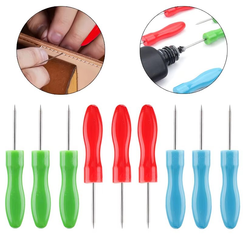 Wholesale grafting eyelash glue bottle stopper open bottle anti-blocking small awl stainless steel glue bottle opening needle