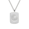 Fashionable zirconium stainless steel, necklace, pendant, 2022 collection, light luxury style, wholesale