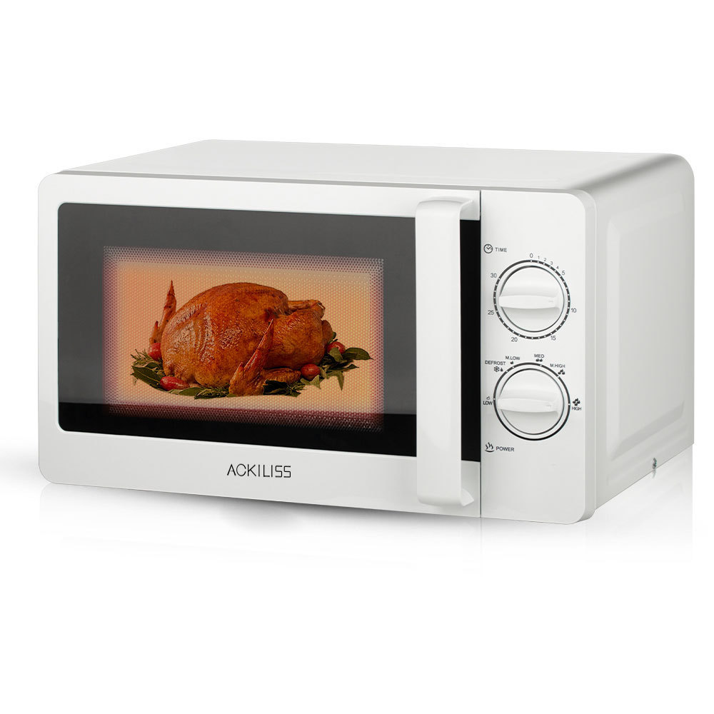 Ackiliss Cross-Border Home Office Microwave Oven Light Wave Turntable Microwave Oven Visual Heating Microwave Oven